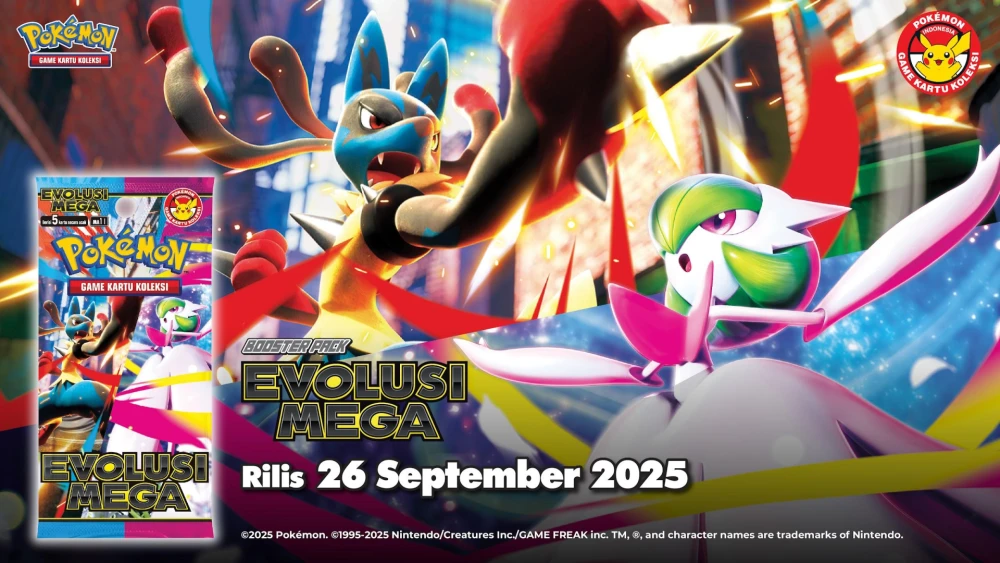 Kartu Pokemon Evolusi Mega Tiba di Indonesia, Siap-Siap Buru Edisi Spesialnya!